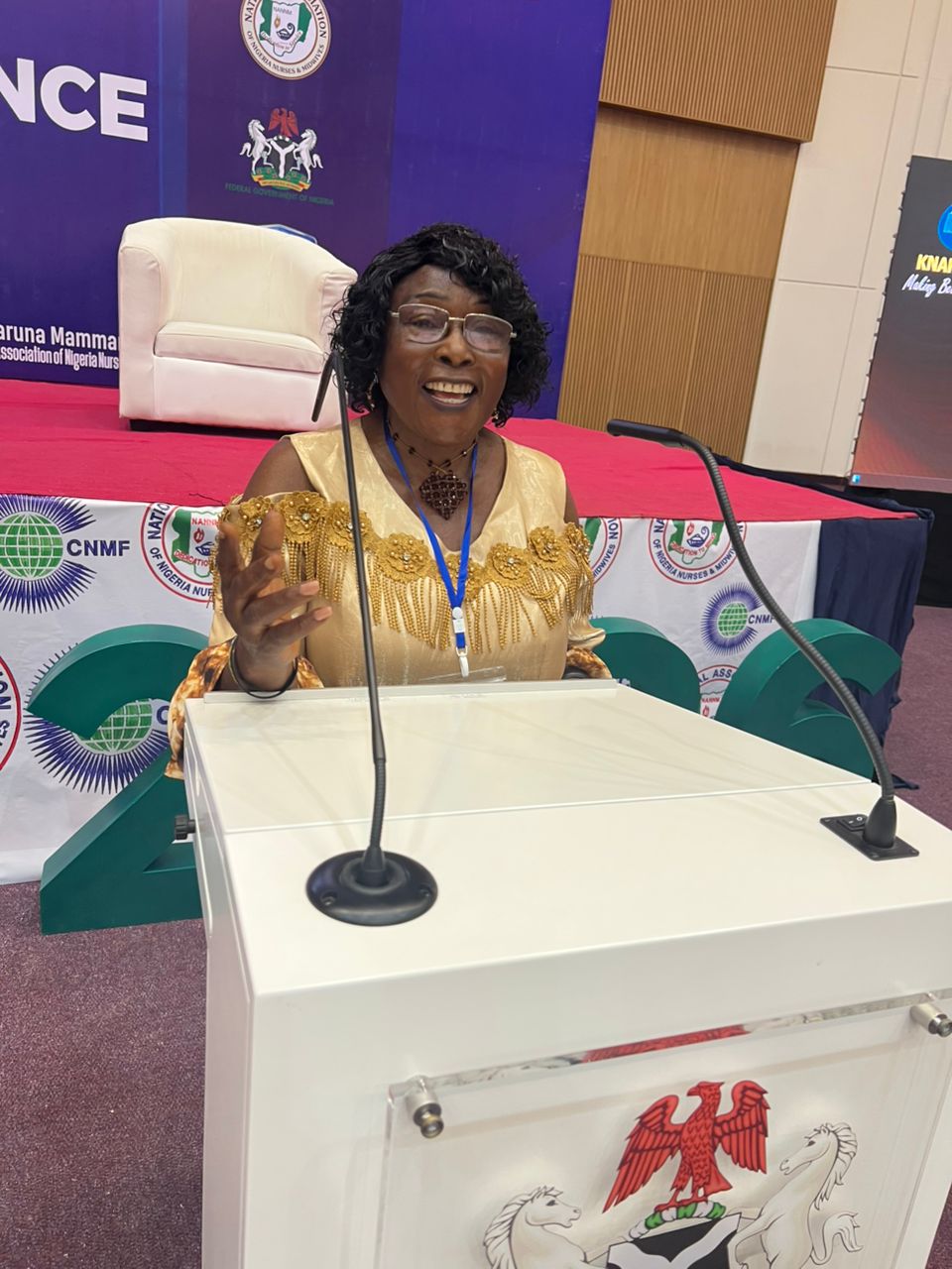 Director during her presentation in the international nurses conference in Abudja Nigeria 